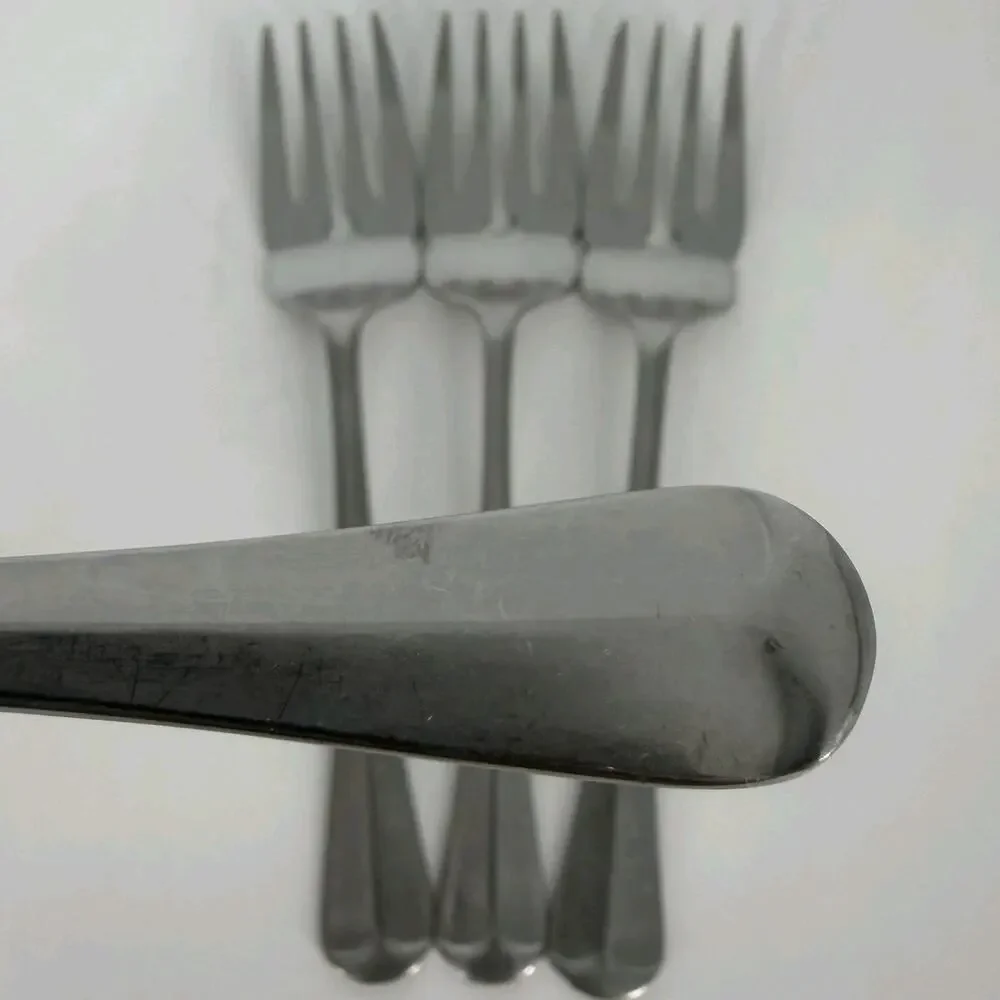 4X SF Cooper Bros QUEEN ANNE Stainless Salad Forks England